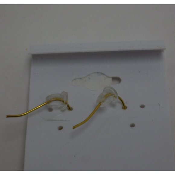 Pink Flamingo Rhinestone Earrings  Dangle Drop Hook Retro Boho Coastal Tiki - Picture 5 of 5